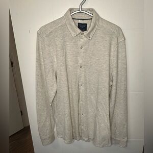 Steel & Jelly Grey and Cream Long Sleeve Button-Up Shirt